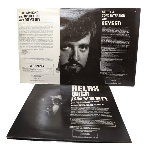 Vintage REVEEN Vinyl Records - Relax | Stop Smoking | Study Self-Hypnosis - Picture 2 of 3